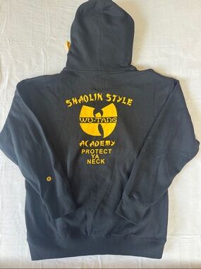 Stance x WU-TANG Black Hoodie with Yellow Logo and Accents